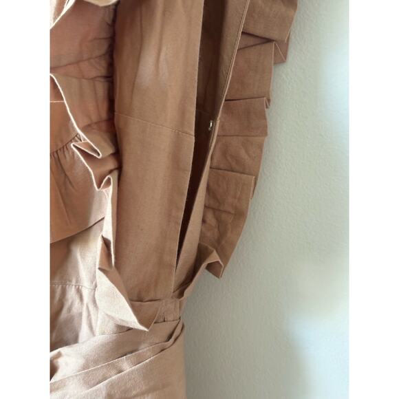 DOEN Savannah Maxi Dress in Adobe Wrap S - Picture 10 of 12